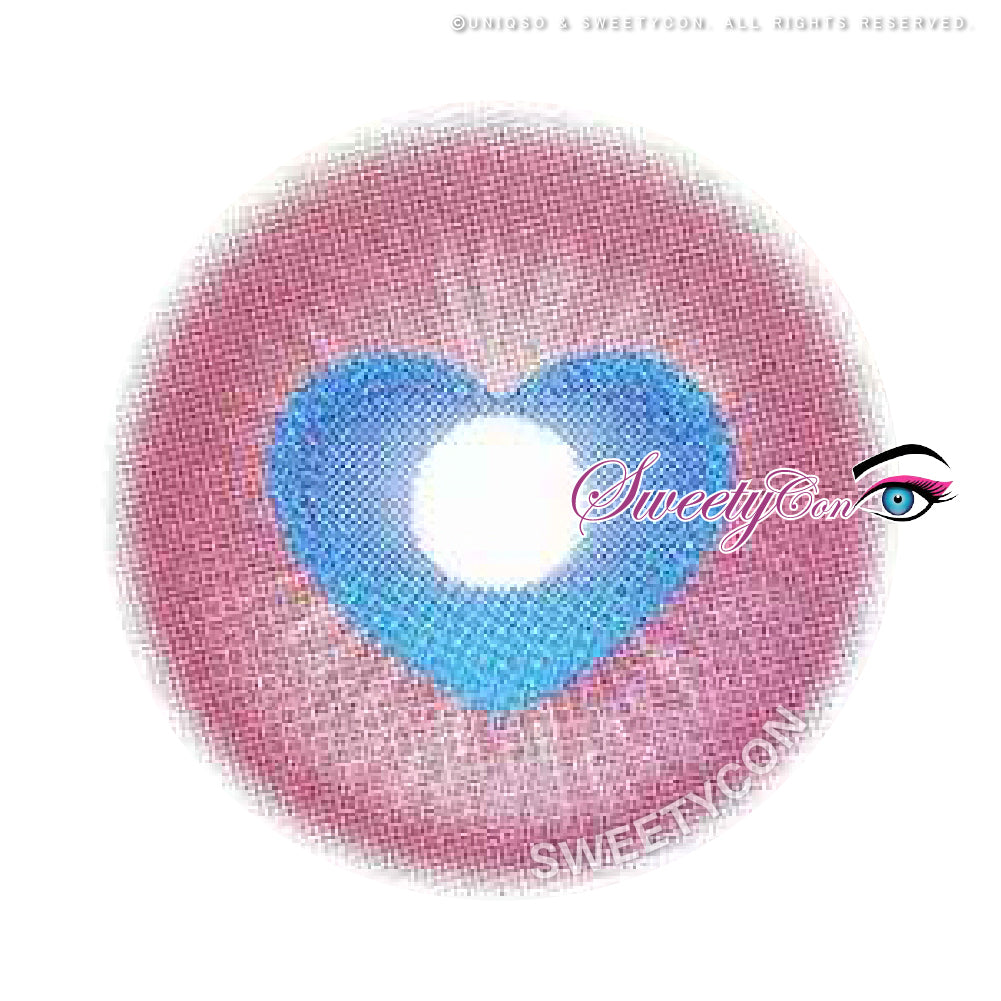 Sweety x Eyesinger Cupid Heart Pink (2 lenses/pack)-Colored Contacts-UNIQSO EU