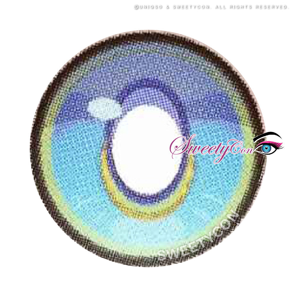Sweety x Eyesinger Crystal Diamond Aqua (2 lenses/pack)-Colored Contacts-UNIQSO EU