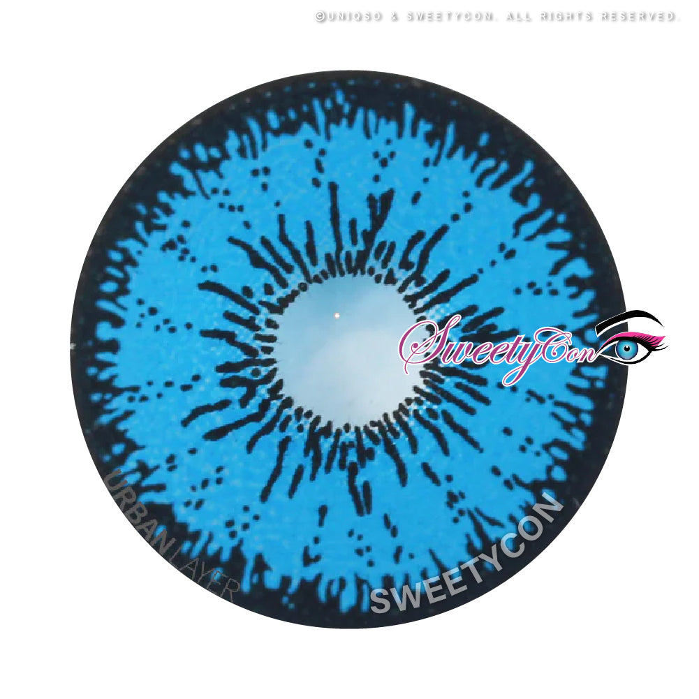 Sweety Mini Sclera Tokyo N Blue (1 lens/pack)-Mini Sclera Contacts-UNIQSO