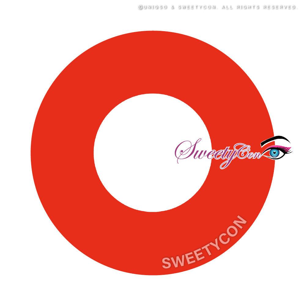 Sweety Crazy Solid Red II (1 lens/pack)-Crazy Contacts-UNIQSO EU