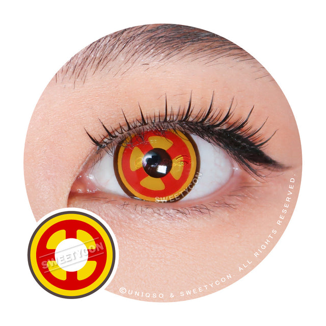 Kazzue Crazy Power Red Cross (1 lens/pack)-Colored Contacts-UNIQSO EU