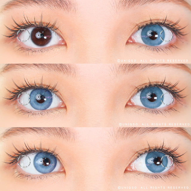 Kazzue Dark Mermaid Blue (1 lens/pack)-Colored Contacts-UNIQSO EU