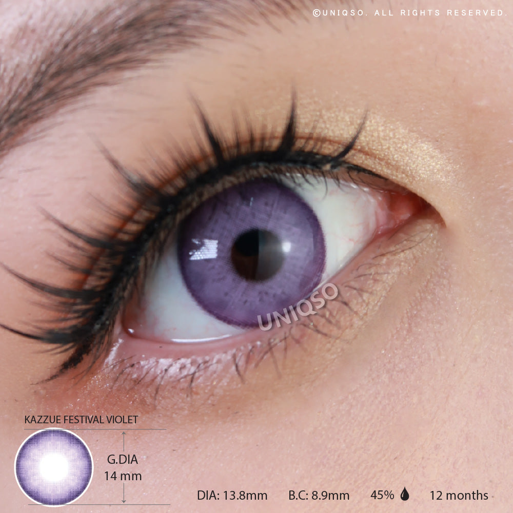 Kazzue Festival Violet (1 lens/pack)-Colored Contacts-UNIQSO EU