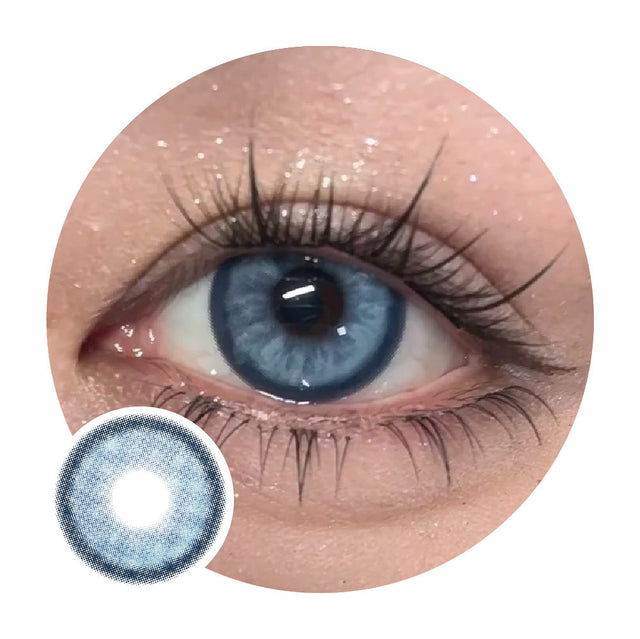 Kazzue Glitz Blue (1 lens/pack)-Colored Contacts-UNIQSO EU