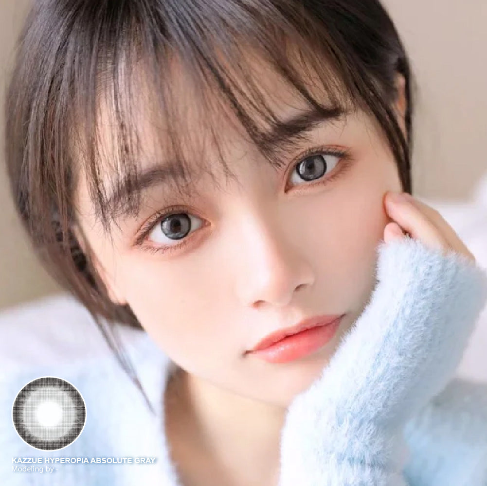 Kazzue Hyperopia Absolute Gray (1 lens/pack)-Colored Contacts-UNIQSO EU