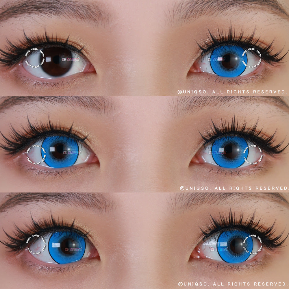 Kazzue Intense Pop Blue (1 lens/pack)-Colored Contacts-UNIQSO EU