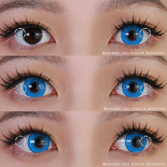 Kazzue Intense Pop Blue (1 lens/pack)-Colored Contacts-UNIQSO EU
