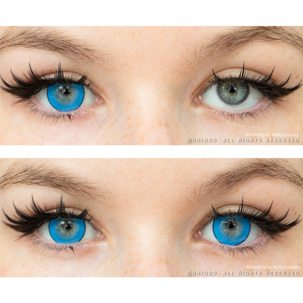 Kazzue Intense Pop Blue (1 lens/pack)-Colored Contacts-UNIQSO EU