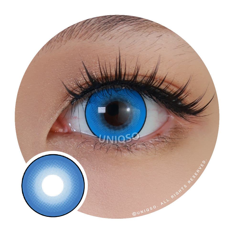 Kazzue Intense Pop Blue (1 lens/pack)-Colored Contacts-UNIQSO EU