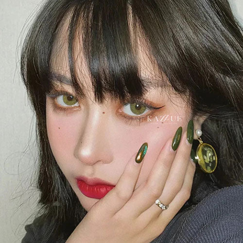 Kazzue Jewel Olive colored contacts