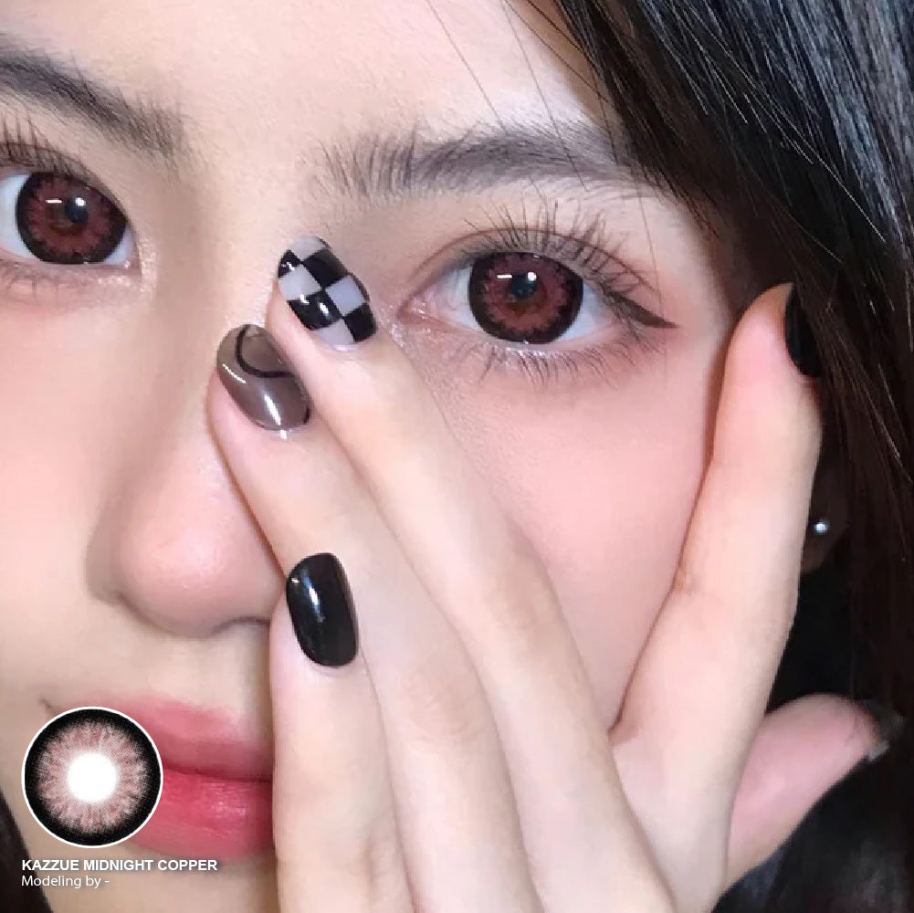 Kazzue Midnight Copper (1 lens/pack)-Colored Contacts-UNIQSO EU