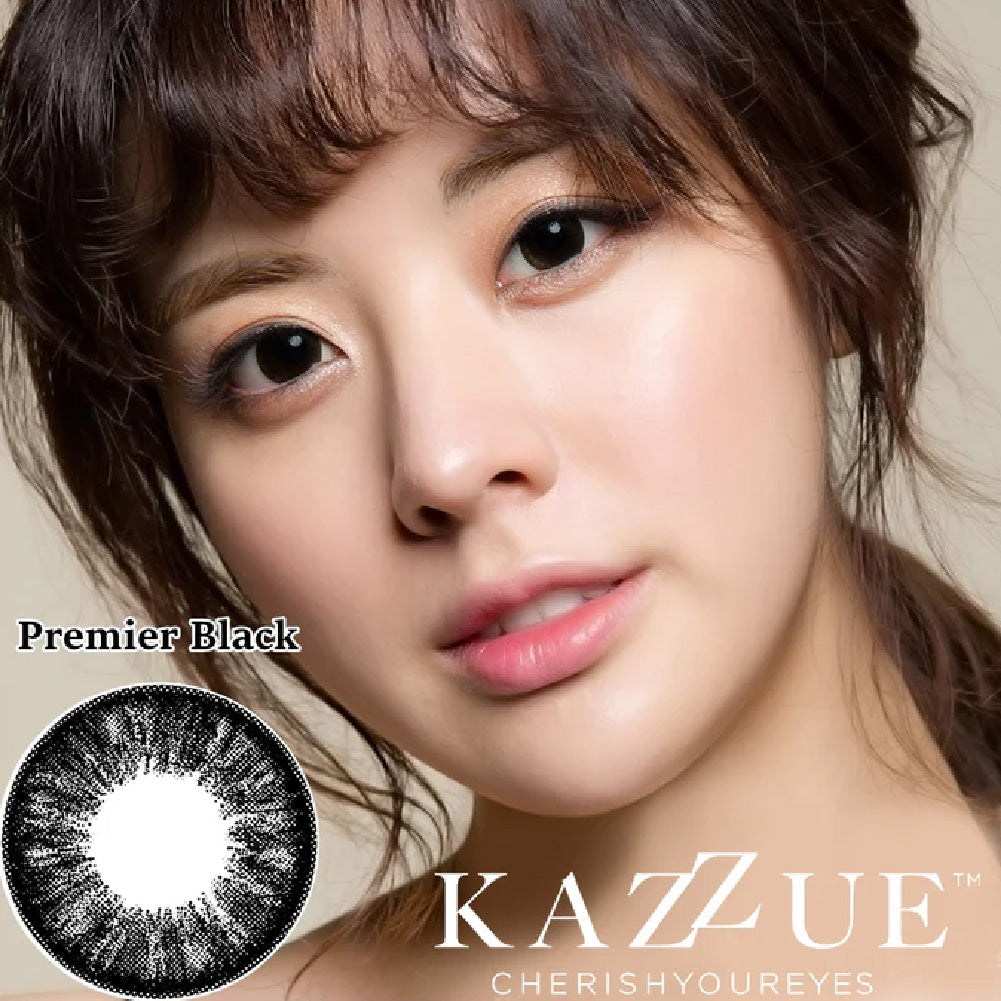 Kazzue Premier Black (1 lens/pack)-Colored Contacts-UNIQSO EU