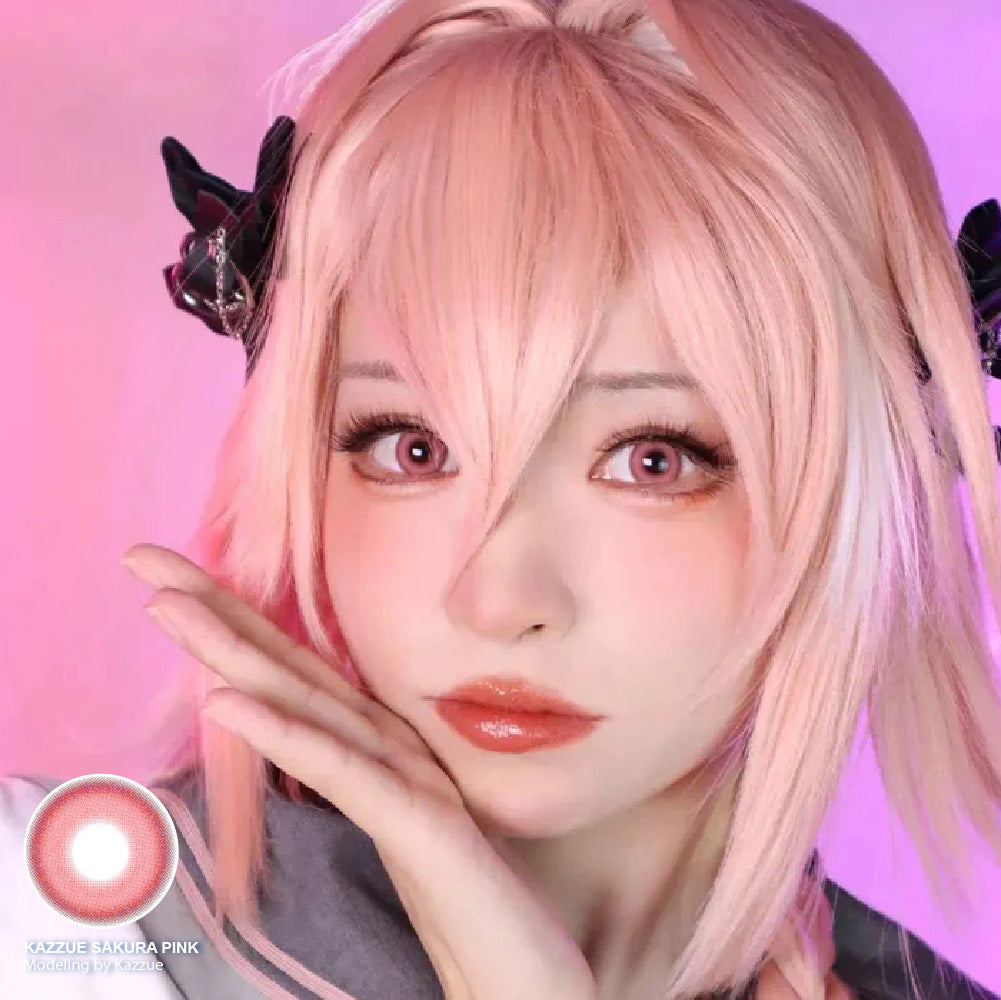 Kazzue Sakura Pink (1 lens/pack)-Colored Contacts-UNIQSO EU