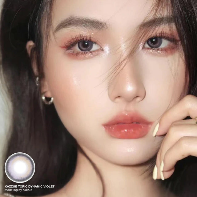 Kazzue Toric Dynamic Violet (1 lens/pack)-Colored Contacts-UNIQSO EU