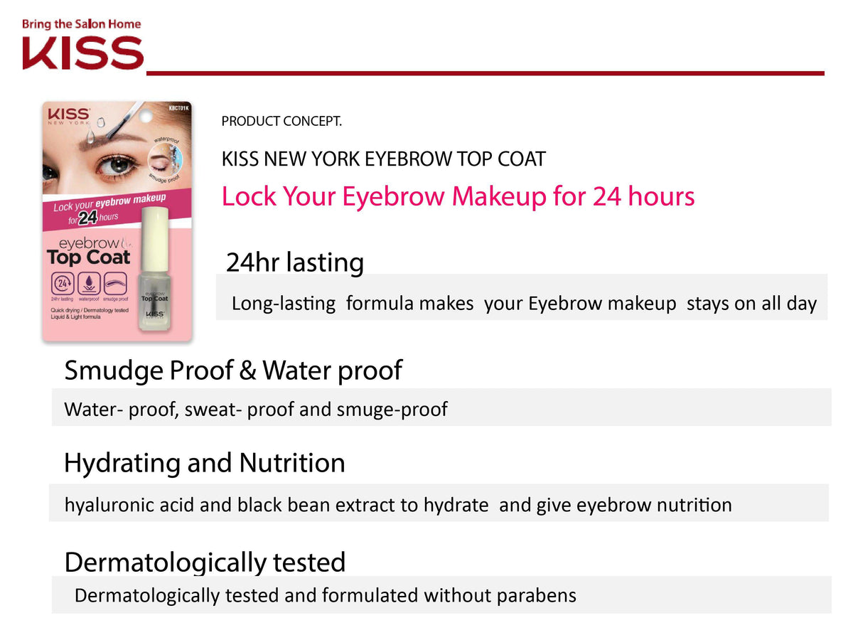 Kiss New York - Eyebrow Top Coat-Eyebrow Top Coat-UNIQSO EU