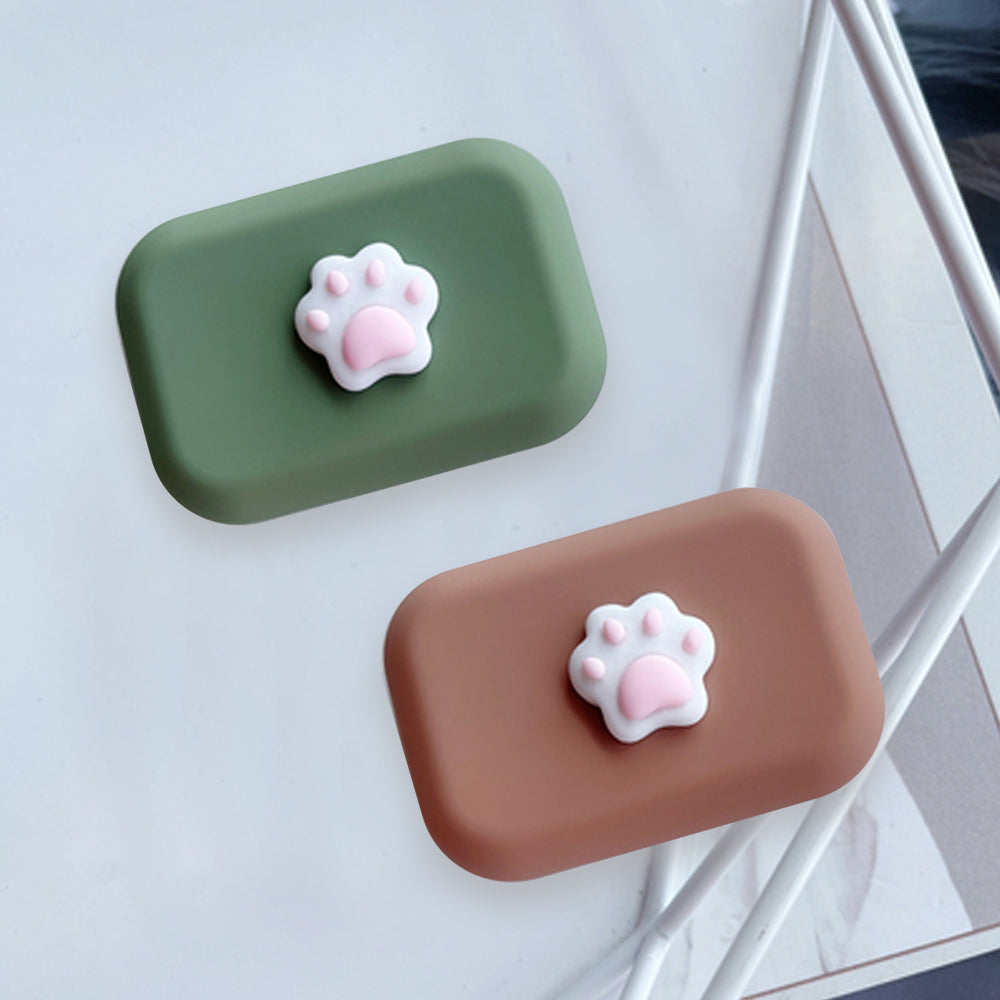 Lens Case - Center Pink Paw Set-Lens Case-UNIQSO EU