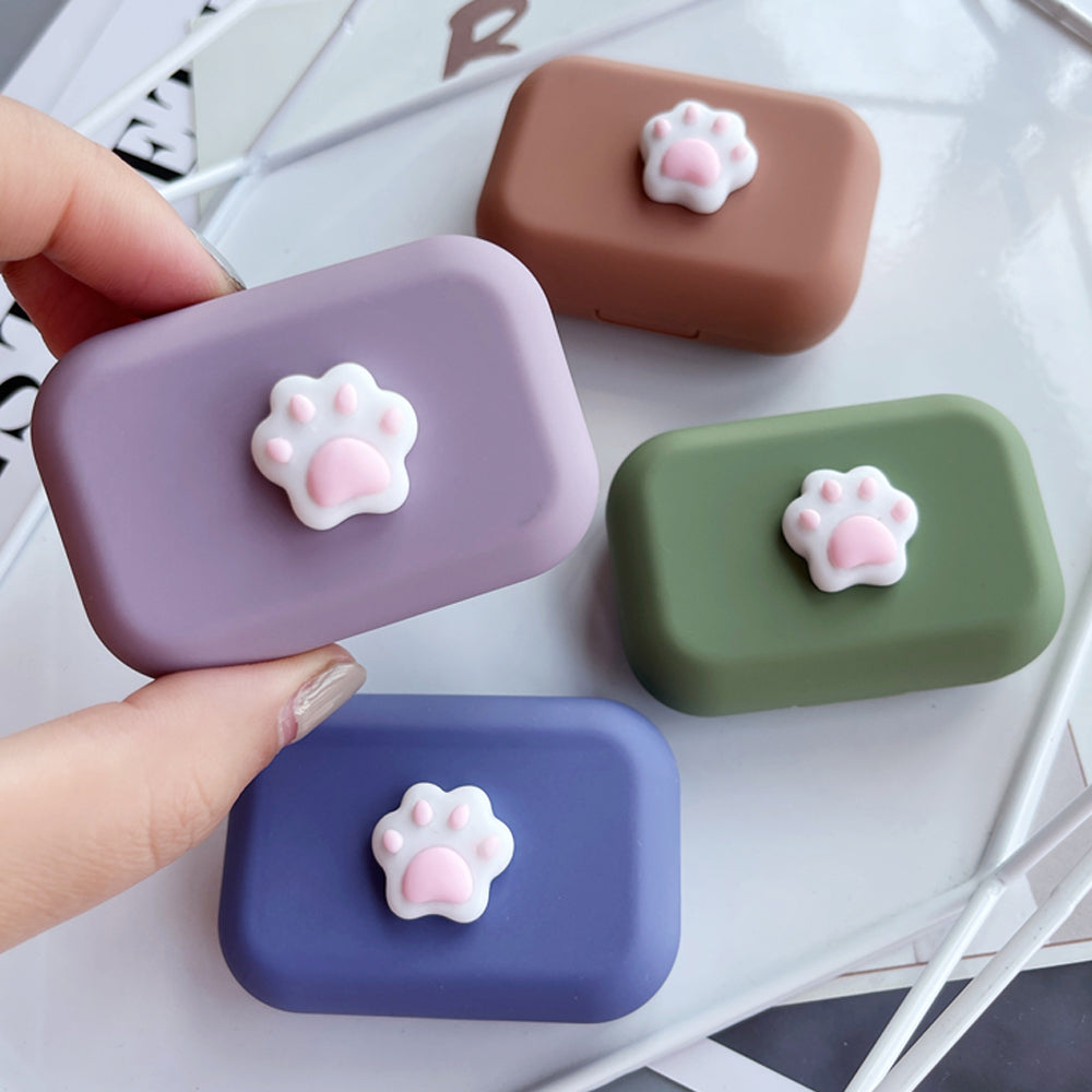 Lens Case - Center Pink Paw Set-Lens Case-UNIQSO EU