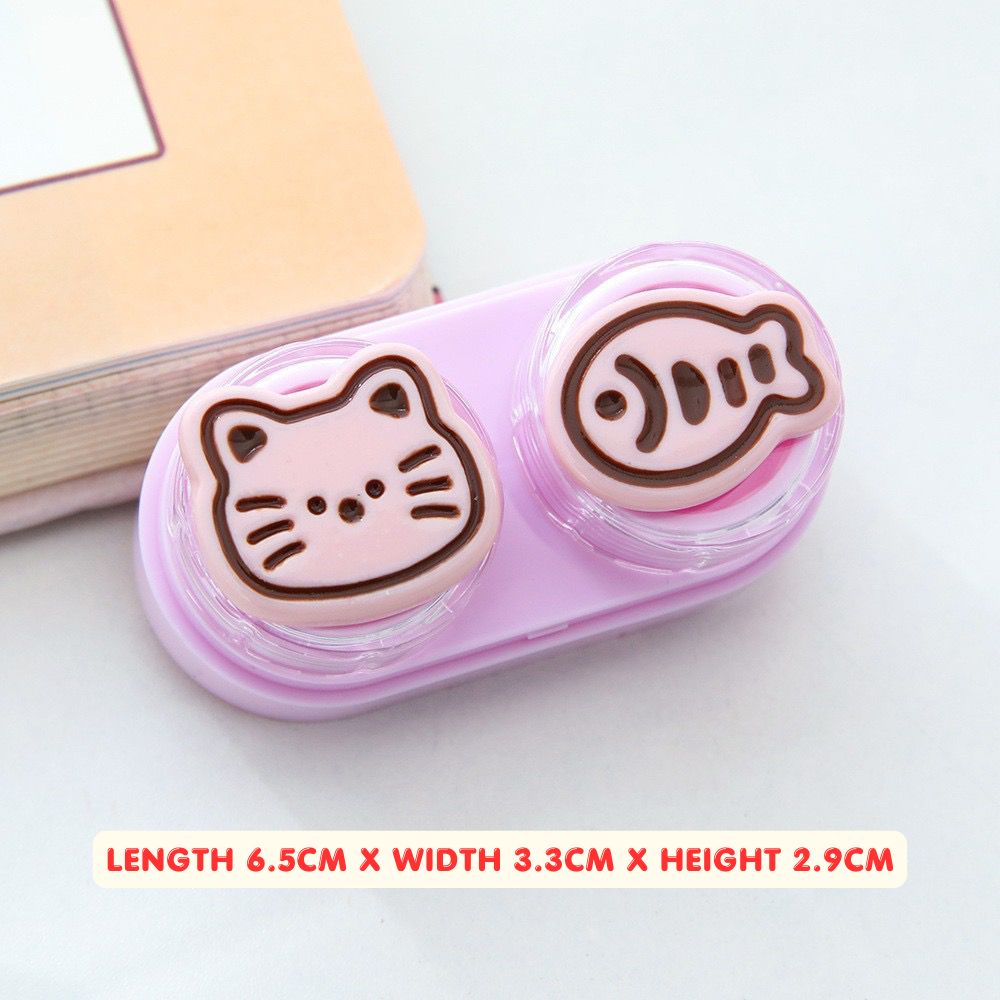 Lens Case Travel Kit - Cute Kitty-Lens Case-UNIQSO