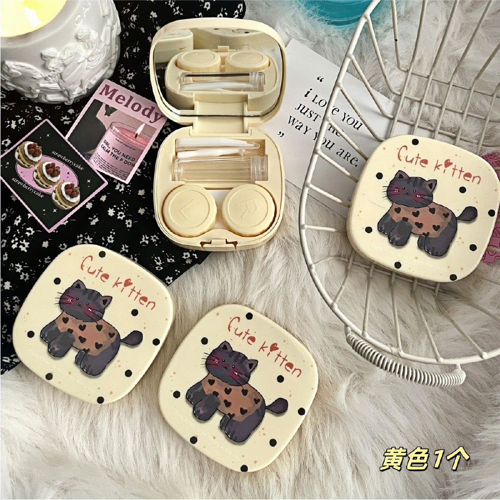 Lens Case Travel Kit - Happy Cute Kitten-Lens Case-UNIQSO EU