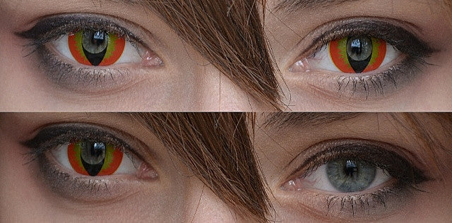 Phantasee Crazy Red Dragon Eyes (2 lenses/pack)-Crazy Contacts-UNIQSO EU