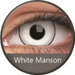 Phantasee Crazy White Manson - 1 Day Disposable (2 lenses/pack)-Crazy Contacts-UNIQSO EU