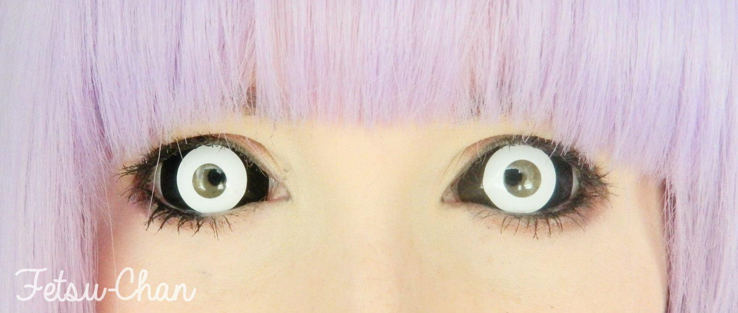 Phantasee White Black Sclera Contacts Medusa (2 lenses/pack)-Sclera Contacts-UNIQSO EU