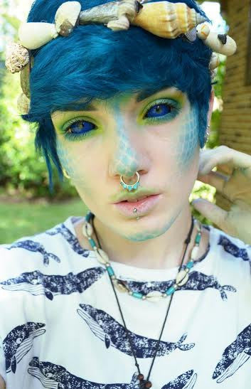 Phantasee Blue Black Sclera Contacts Thanos (2 lenses/pack)-Sclera Contacts-UNIQSO EU