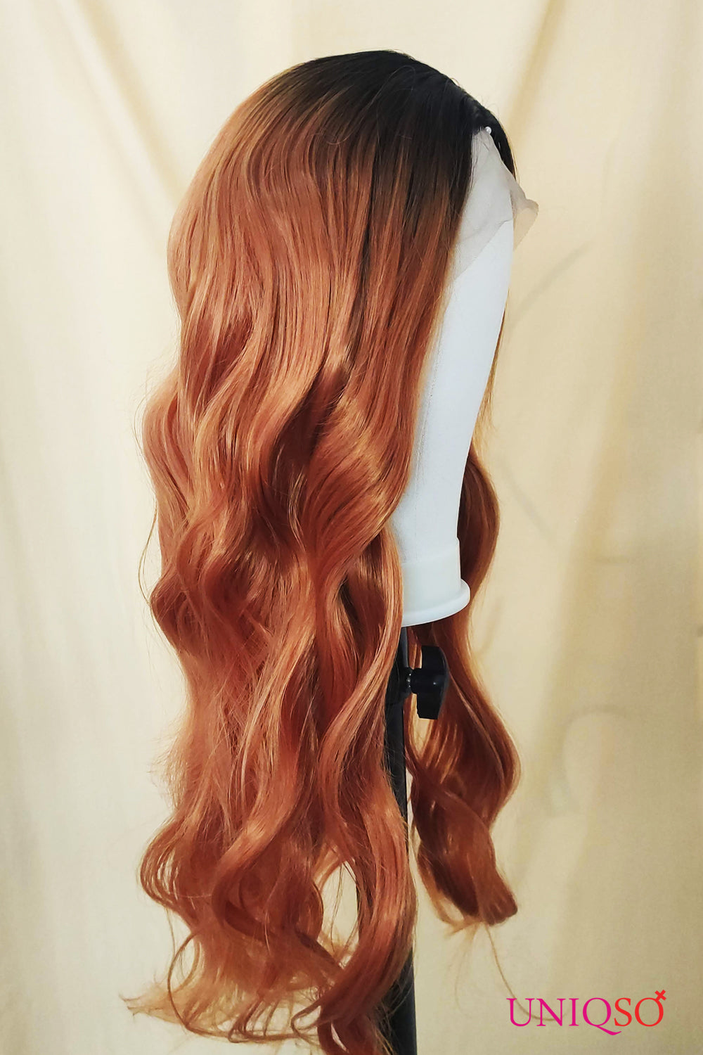 Premium Wig - Auburn Long Big Wave Lace Front Wig-Lace Front Wig-UNIQSO EU