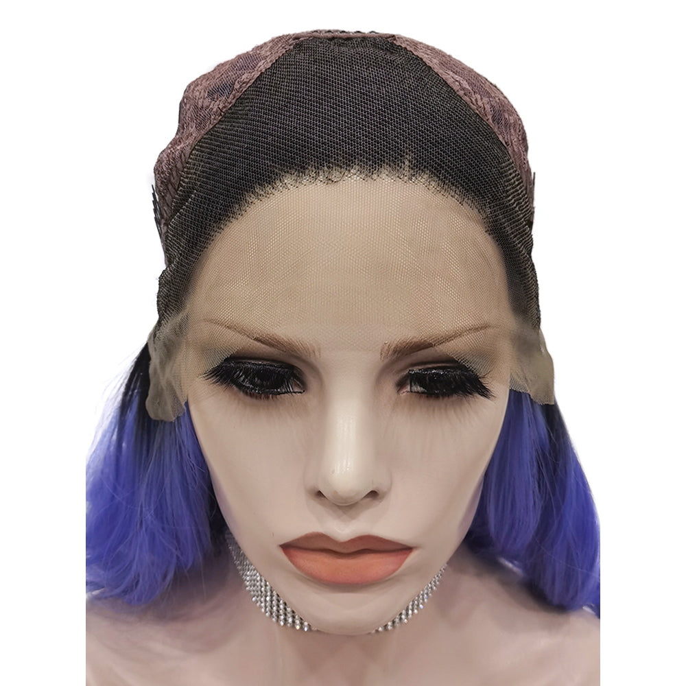 Premium Wig - Deep Root Neon Navy Lustrous Long Lace Front Wig-Lace Front Wig-UNIQSO EU