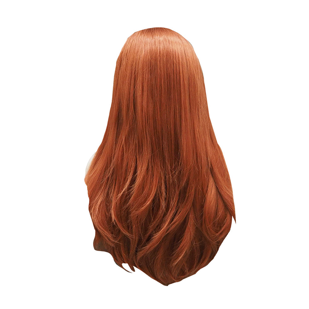 Premium Wig - Fiery Cinnamon Side Sweep Extra Long Lace Front Wig-Lace Front Wig-UNIQSO EU
