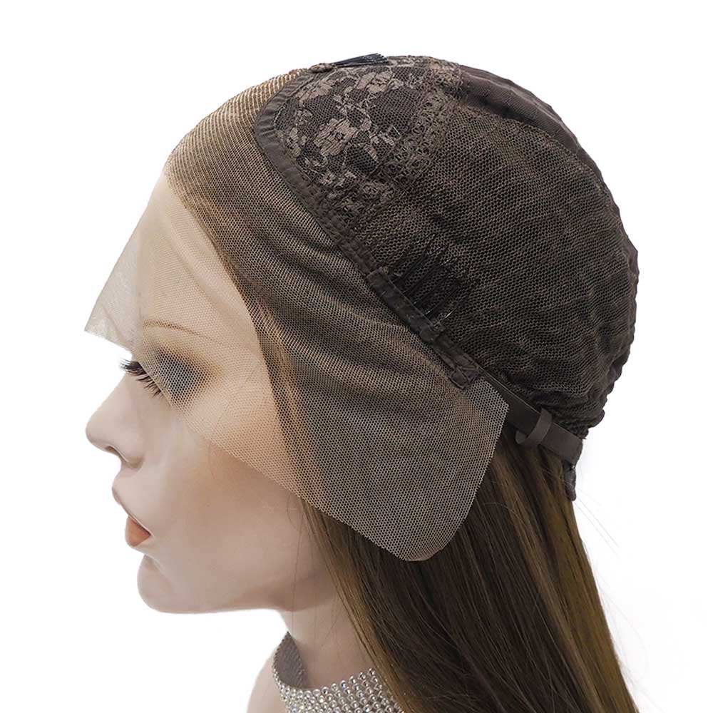 Premium Wig - Two-tone Tortilla Brown Long Straight Lace Front Wig-Lace Front Wig-UNIQSO EU