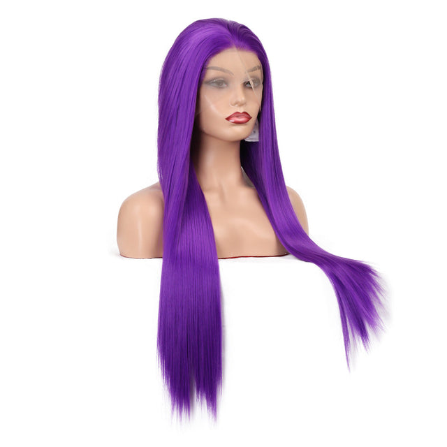 Purple Revolution Front Lace Straight Hair Wig-Lace Front Wig-UNIQSO EU