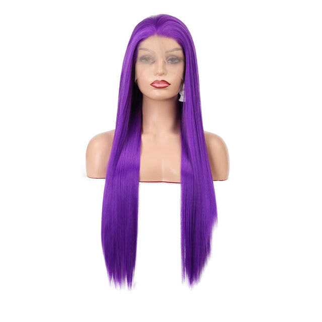 Purple Revolution Front Lace Straight Hair Wig-Lace Front Wig-UNIQSO EU