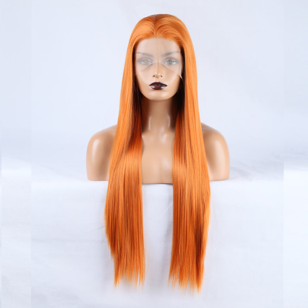 Ritzy Orange Front Lace Wig-Lace Front Wig-UNIQSO EU