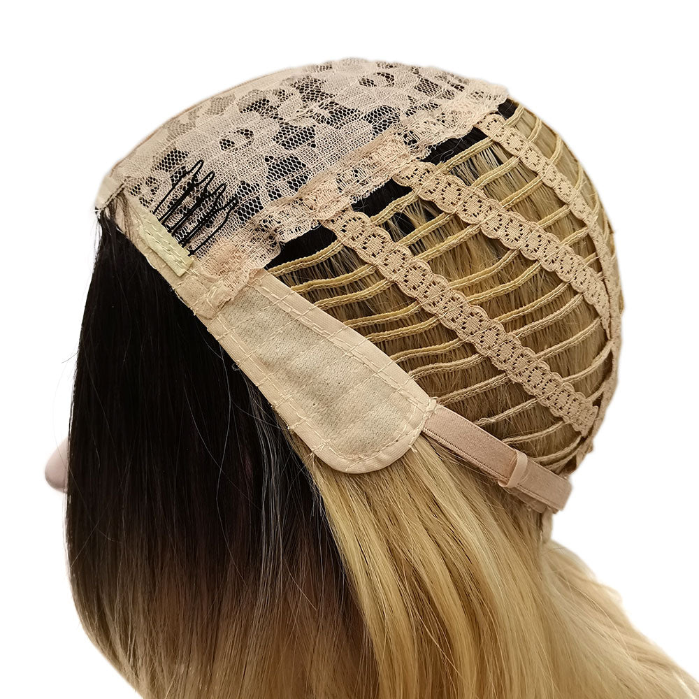 Rooted Dusty Blonde Long Wavy Daily Wig-Daily Wig-UNIQSO EU