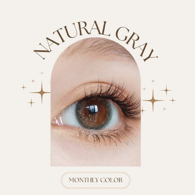 SEED Monthly Color Lens UV - Natural Gray-Colored Contacts-UNIQSO EU