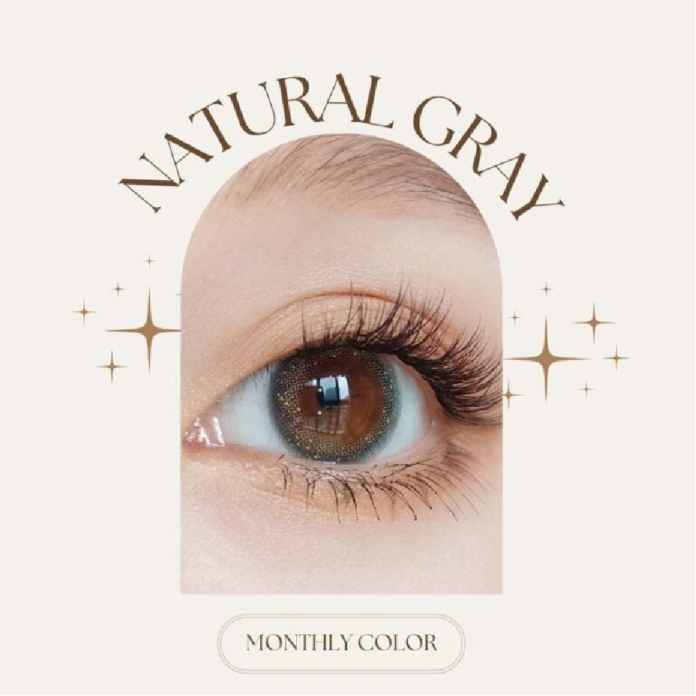 SEED Monthly Color Lens UV - Natural Gray-Colored Contacts-UNIQSO EU