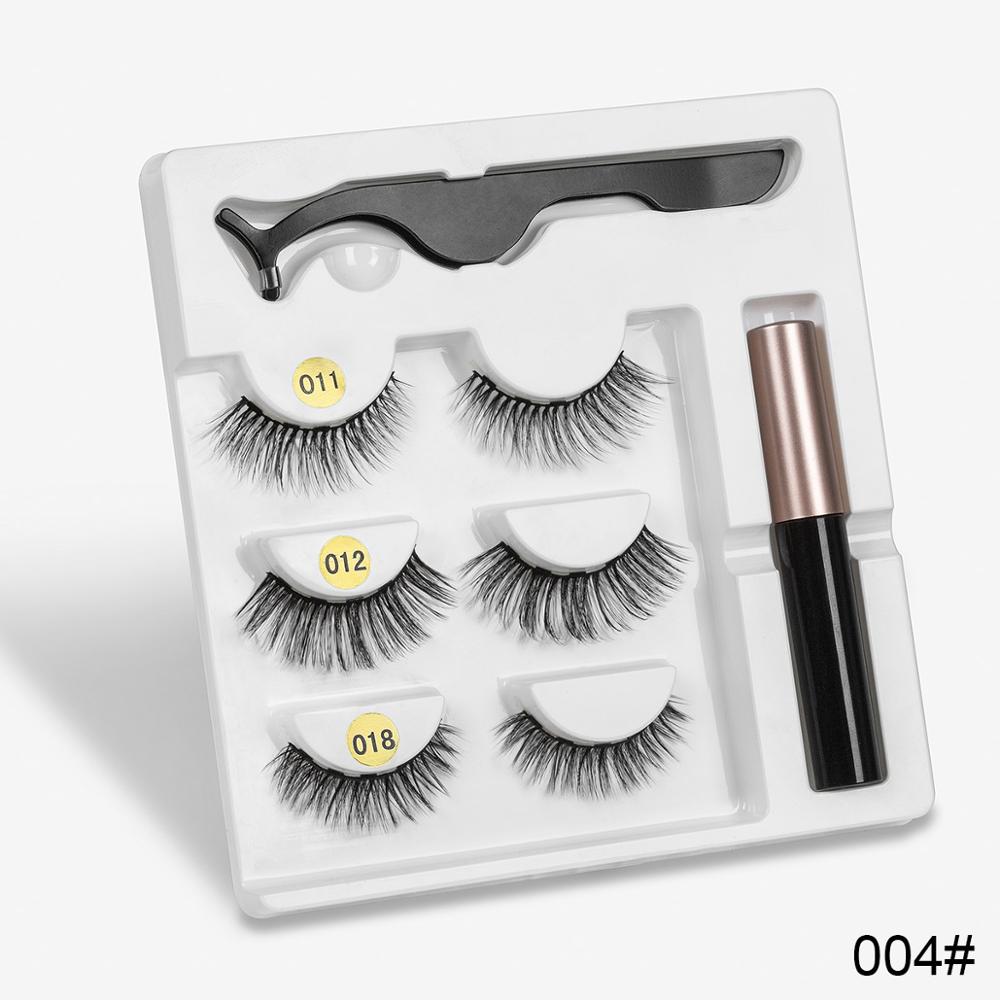 Sexy Sheep Mixed Designs Faux Mink Magnetic Eyelashes Kit Set (3 Pairs)-Magnetic Eyelash-UNIQSO EU