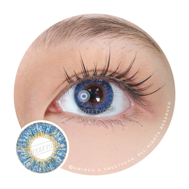 Sweety 3 Tones Blue (1 lens/pack)-Colored Contacts-UNIQSO EU