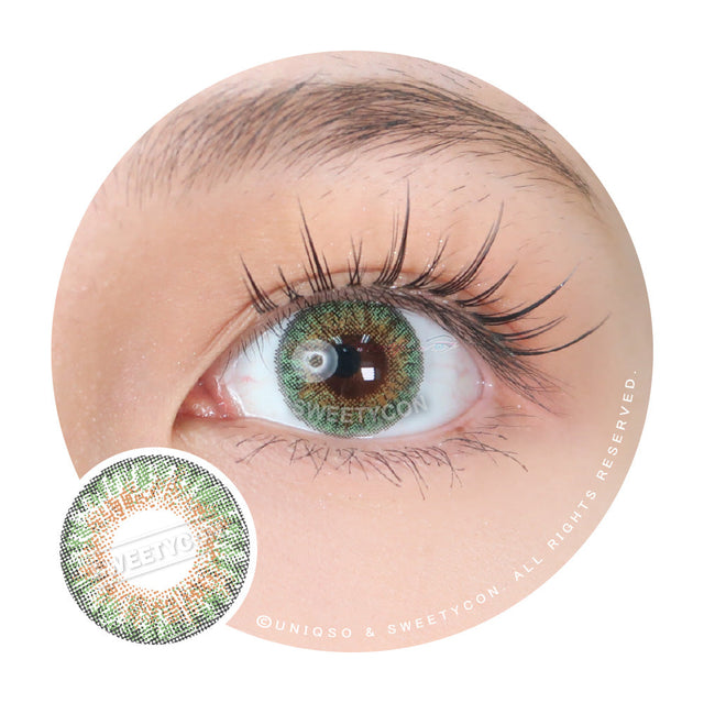 Sweety 3 Tones Green (1 lens/pack)-Colored Contacts-UNIQSO EU