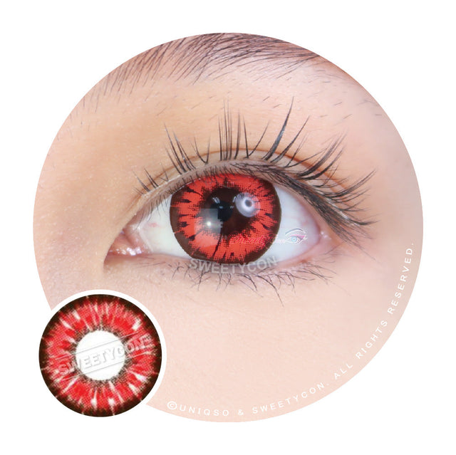 Sweety Akaten Red (1 lens/pack)-Colored Contacts-UNIQSO EU