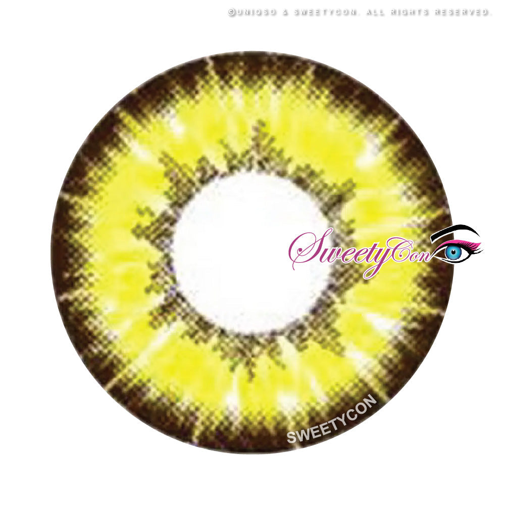Sweety Akaten Yellow (1 lens/pack)-Colored Contacts-UNIQSO EU