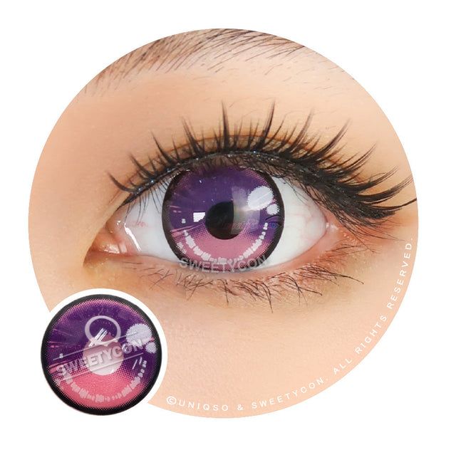 Sweety Anime 2 Purple Pink (1 lens/pack)-Colored Contacts-UNIQSO EU