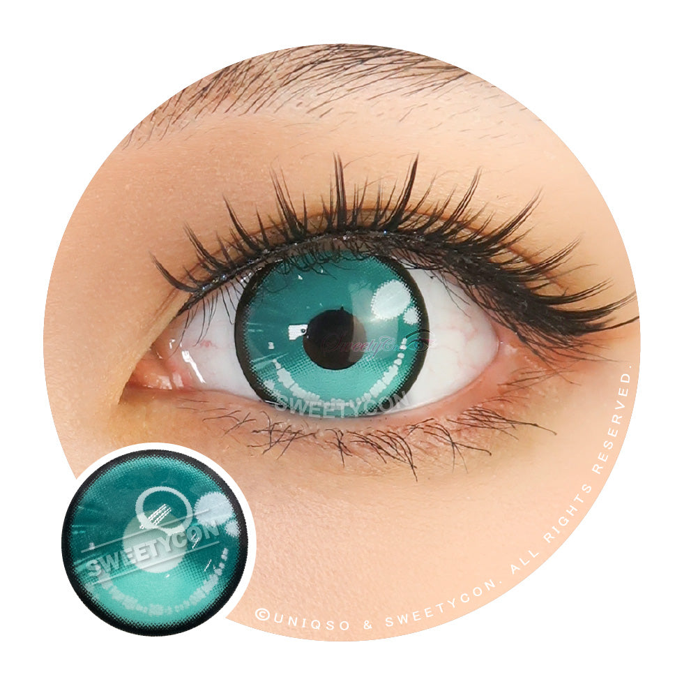Sweety Anime 2 Teal Green (1 lens/pack)-Colored Contacts-UNIQSO EU