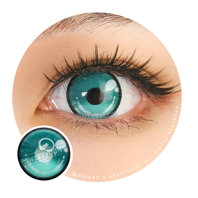 Sweety Anime 2 Teal Green (1 lens/pack)-Colored Contacts-UNIQSO EU