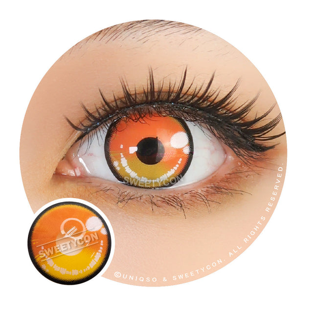 Sweety Anime 2 Yellow Orange (1 lens/pack)-Colored Contacts-UNIQSO EU