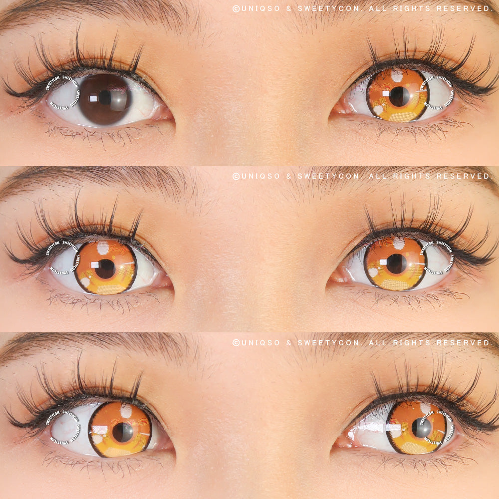 Sweety Anime 3 Yellow (1 lens/pack)-Colored Contacts-UNIQSO EU