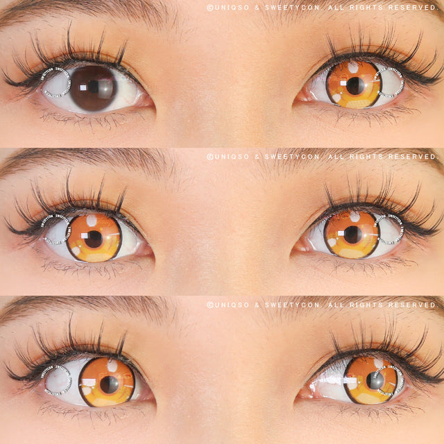 Sweety Anime 3 Yellow (1 lens/pack)-Colored Contacts-UNIQSO EU