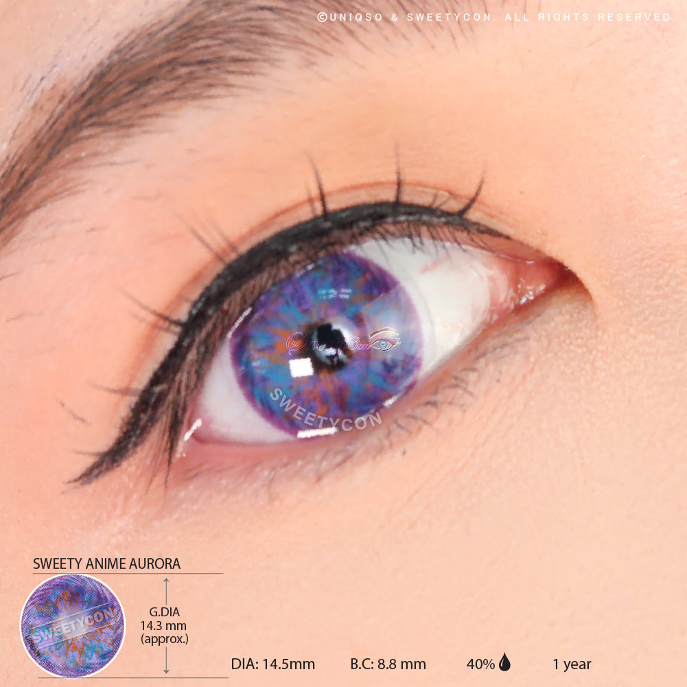 Sweety Anime Aurora (1 lens/pack)-Colored Contacts-UNIQSO EU