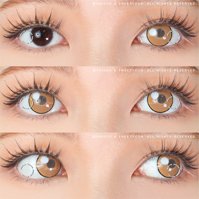 Sweety Anime Cloud Rim Brown (1 lens/pack)-Colored Contacts-UNIQSO EU